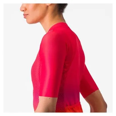 Castelli Climber's 4.0 Short Sleeve Shirt Rosa/Arancio Donna