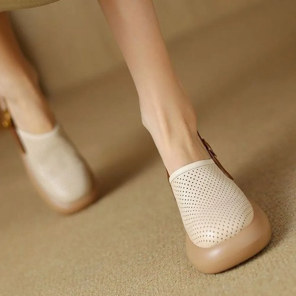 Polyurethane Sole Platform Toe Platform Hollow Sandals with Thick Sole for Women 2024 Es