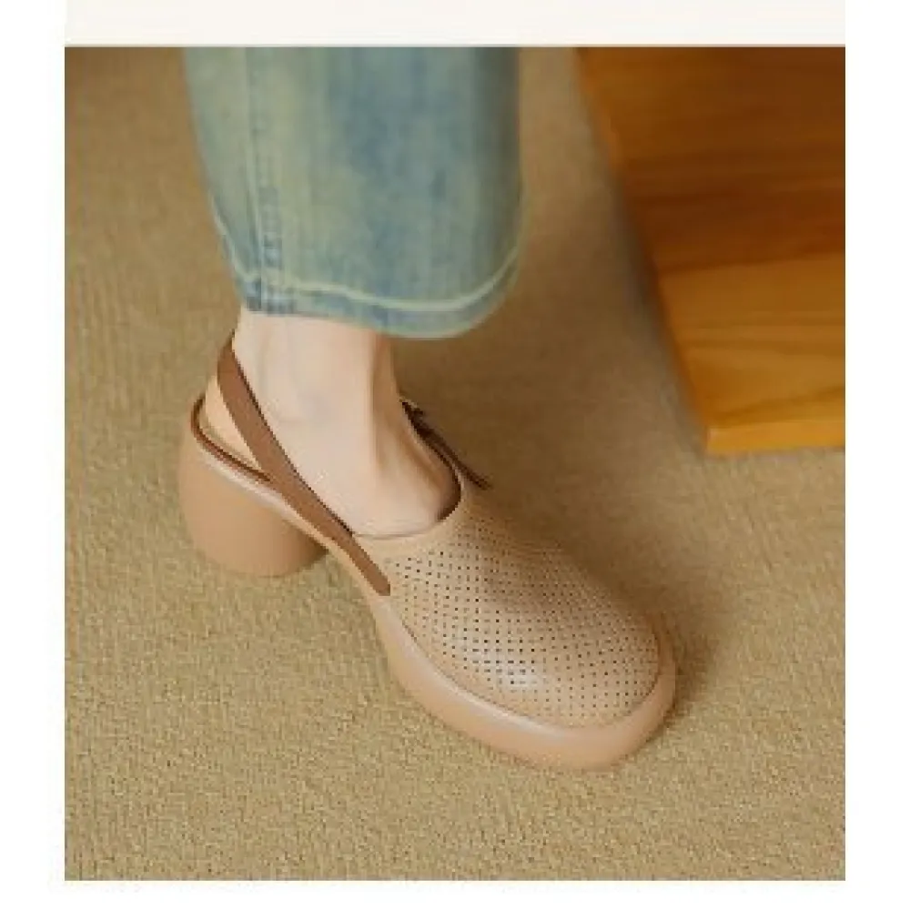Polyurethane Sole Platform Toe Platform Hollow Sandals with Thick Sole for Women 2024 Es